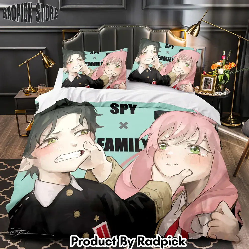 Spy x family bedding set quilt duvet cover bed sheet sets for kids present  rp0428408